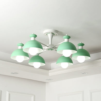 Conical Shade Dining Room Hanging Ceiling Lamp Metal Art Deco Hanging Lights Light Green Clearhalo 'Ceiling Lights' 'Chandeliers' Lighting' options 191522_fa332963-7f36-405d-866b-87cb079fb7b9