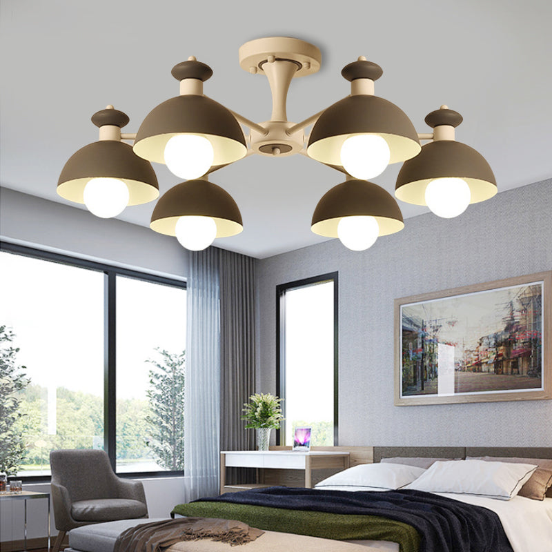 Conical Shade Dining Room Hanging Ceiling Lamp Metal Art Deco Hanging Lights Grey Clearhalo 'Ceiling Lights' 'Chandeliers' Lighting' options 191535_e9414f09-96a2-46d2-ac0a-fc80c5e8162b