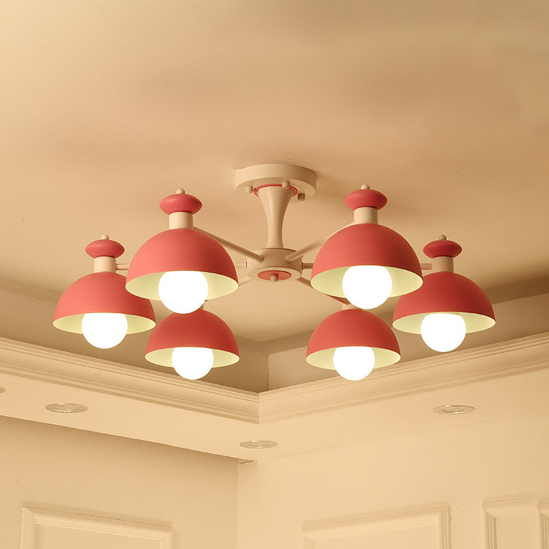 Conical Shade Dining Room Hanging Ceiling Lamp Metal Art Deco Hanging Lights Pink Clearhalo 'Ceiling Lights' 'Chandeliers' Lighting' options 191540_4cafa8b7-efbc-4c08-8c15-d0ccbdda5255