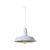 1 Head Rolled-Trim Barn Shade Pendant Lamp Industrial Red/Yellow/White Finish Hanging Light Kit White Clearhalo 'Art Deco Pendants' 'Black' 'Cast Iron' 'Ceiling Lights' 'Ceramic' 'Crystal' 'Industrial Pendants' 'Industrial' 'Metal' 'Middle Century Pendants' 'Pendant Lights' 'Pendants' 'Rustic Pendants' 'Tiffany' Lighting' 1916641