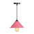 Conical Iron Drop Pendant Loft Style Single Dining Room Hanging Lamp with Rolled Edge in Pink/Blue/Grey Pink Clearhalo 'Art Deco Pendants' 'Black' 'Cast Iron' 'Ceiling Lights' 'Ceramic' 'Crystal' 'Industrial Pendants' 'Industrial' 'Metal' 'Middle Century Pendants' 'Pendant Lights' 'Pendants' 'Rustic Pendants' 'Tiffany' Lighting' 1916730