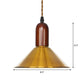 Bronze Finish Disc/Dome/Cone Ceiling Lamp Antiqued Iron Single-Bulb Dining Room Hanging Pendant Light Clearhalo 'Art Deco Pendants' 'Cast Iron' 'Ceiling Lights' 'Ceramic' 'Crystal' 'Industrial Pendants' 'Industrial' 'Metal' 'Middle Century Pendants' 'Pendant Lights' 'Pendants' 'Tiffany' Lighting' 1916808