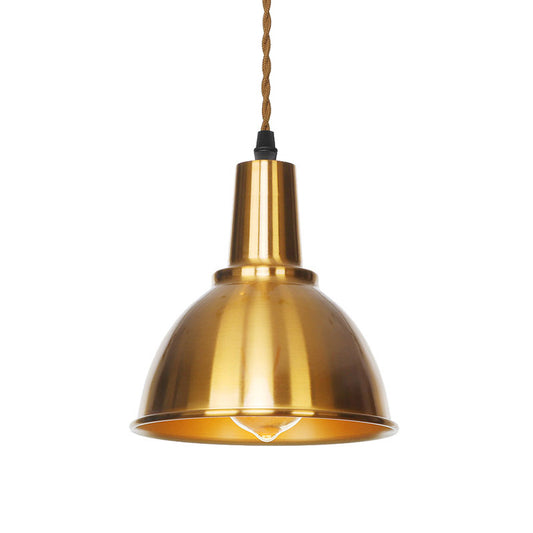 Bronze Finish Disc/Dome/Cone Ceiling Lamp Antiqued Iron Single-Bulb Dining Room Hanging Pendant Light Bronze B Clearhalo 'Art Deco Pendants' 'Cast Iron' 'Ceiling Lights' 'Ceramic' 'Crystal' 'Industrial Pendants' 'Industrial' 'Metal' 'Middle Century Pendants' 'Pendant Lights' 'Pendants' 'Tiffany' Lighting' 1916811