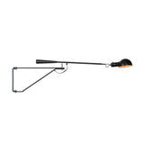 Telescopic Arm Studio Task Wall Light Industrial Iron 1 Head Black/White Plug-in Wall Lamp with Bowl Shade and Tri-Bracket Clearhalo 'Art deco wall lights' 'Cast Iron' 'Glass' 'Industrial wall lights' 'Industrial' 'Middle century wall lights' 'Modern' 'Rustic wall lights' 'Tiffany' 'Traditional wall lights' 'Wall Lamps & Sconces' 'Wall Lights' Lighting' 1916932