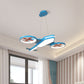 Acrylic Slim Panel Plane Pendant Light Child Bedroom Kindergarten Kids Hanging Lamp Clearhalo 'Ceiling Lights' 'Chandeliers' Lighting' options 191718