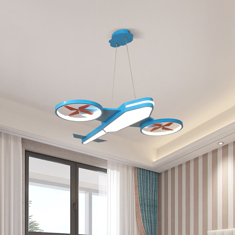 Acrylic Slim Panel Plane Pendant Light Child Bedroom Kindergarten Kids Hanging Lamp Clearhalo 'Ceiling Lights' 'Chandeliers' Lighting' options 191718