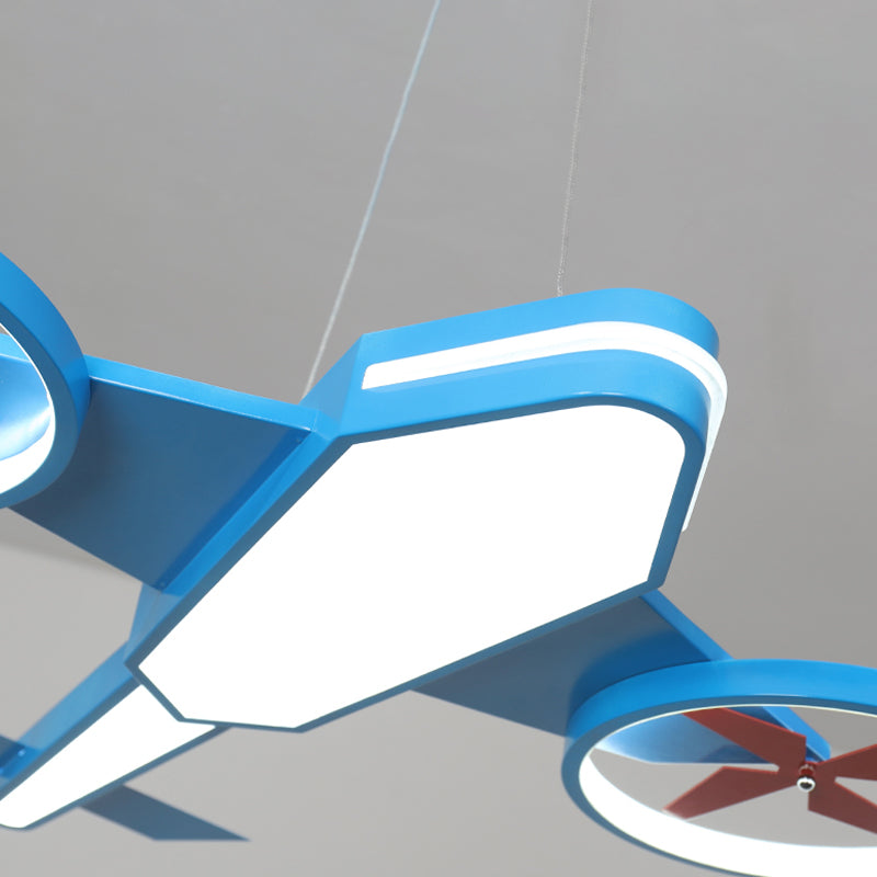 Acrylic Slim Panel Plane Pendant Light Child Bedroom Kindergarten Kids Hanging Lamp Clearhalo 'Ceiling Lights' 'Chandeliers' Lighting' options 191723
