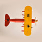 Metallic Propeller Plane Shaped Chandelier 5 Lights Cartoon Suspension Light in Yellow & Red Clearhalo 'Ceiling Lights' 'Chandeliers' Lighting' options 191734