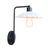 Black/White Square Arm Wall Light Fixture Loft Iron 1 Head Bedside Wall Mount Lamp with Cone/Flared/Scalloped Shade White B Clearhalo 'Art deco wall lights' 'Cast Iron' 'Glass' 'Industrial wall lights' 'Industrial' 'Middle century wall lights' 'Modern' 'Rustic wall lights' 'Tiffany' 'Traditional wall lights' 'Wall Lamps & Sconces' 'Wall Lights' Lighting' 1918084