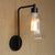 Clear Ribbed Glass Bowl/Bell Sconce Light Vintage 1-Light Bedroom Wall Mounted Lamp with Right Angel Arm in Black Black B Clearhalo 'Art deco wall lights' 'Cast Iron' 'Glass' 'Industrial wall lights' 'Industrial' 'Middle century wall lights' 'Modern' 'Rustic wall lights' 'Tiffany' 'Traditional wall lights' 'Wall Lamps & Sconces' 'Wall Lights' Lighting' 1918279