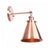 Adjustable Iron Copper Wall Reading Lamp Horn/Saucer/Cone Single-Bulb Loft Style Wall Light for Living Room Copper B Clearhalo 'Art deco wall lights' 'Cast Iron' 'Glass' 'Industrial wall lights' 'Industrial' 'Middle century wall lights' 'Modern' 'Rustic wall lights' 'Tiffany' 'Traditional wall lights' 'Wall Lamps & Sconces' 'Wall Lights' Lighting' 1918364