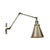 6"/8" L 2-Joint Swing Arm Iron Wall Light Industrial 1 Bulb Studio Task Wall Lamp with Cone Shade in Bronze/Copper Bronze 6" A Clearhalo 'Art deco wall lights' 'Cast Iron' 'Glass' 'Industrial wall lights' 'Industrial' 'Middle century wall lights' 'Modern' 'Rustic wall lights' 'Tiffany' 'Traditional wall lights' 'Wall Lamps & Sconces' 'Wall Lights' Lighting' 1918442