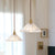 1-Light Ceiling Hang Lamp Antique Dining Room Pendant Light with Conic Clear Ribbed Glass Shade Clear Clearhalo 'Ceiling Lights' 'Glass shade' 'Glass' 'Industrial Pendants' 'Industrial' 'Middle Century Pendants' 'Pendant Lights' 'Pendants' 'Tiffany' Lighting' 1918574
