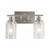 2/3 Bulbs Cylinder Wall Mount Light Industrial Black/Brass/Nickel Clear Glass Wall Lamp Fixture for Bathroom 2.0 Nickel Clearhalo 'Art deco wall lights' 'Cast Iron' 'Glass' 'Industrial wall lights' 'Industrial' 'Middle century wall lights' 'Modern' 'Rustic wall lights' 'Tiffany' 'Traditional wall lights' 'Wall Lamps & Sconces' 'Wall Lights' Lighting' 1918792