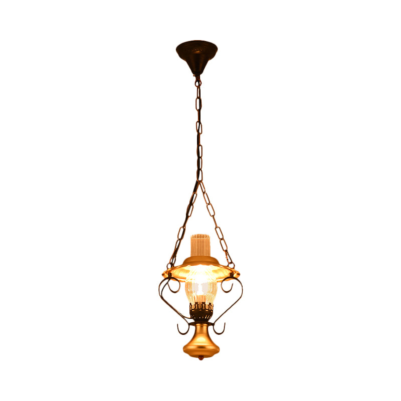 1/3 Lights Cluster Pendant Light with Lantern Industrial Metal and Clear Glass Ceiling Light Fixture for Restaurant Clearhalo 'Cast Iron' 'Ceiling Lights' 'Chandeliers' 'Industrial Chandeliers' 'Industrial' 'Metal' 'Middle Century Chandeliers' 'Rustic Chandeliers' 'Tiffany' Lighting' 1918843