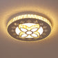 Spiral/Flower Flush Mount Lighting Contemporary Crystal LED Bedroom Ceiling Light Fixture in Stainless-Steel Clearhalo 'Ceiling Lights' 'Close To Ceiling Lights' 'Close to ceiling' 'Flush mount' Lighting' 1919035