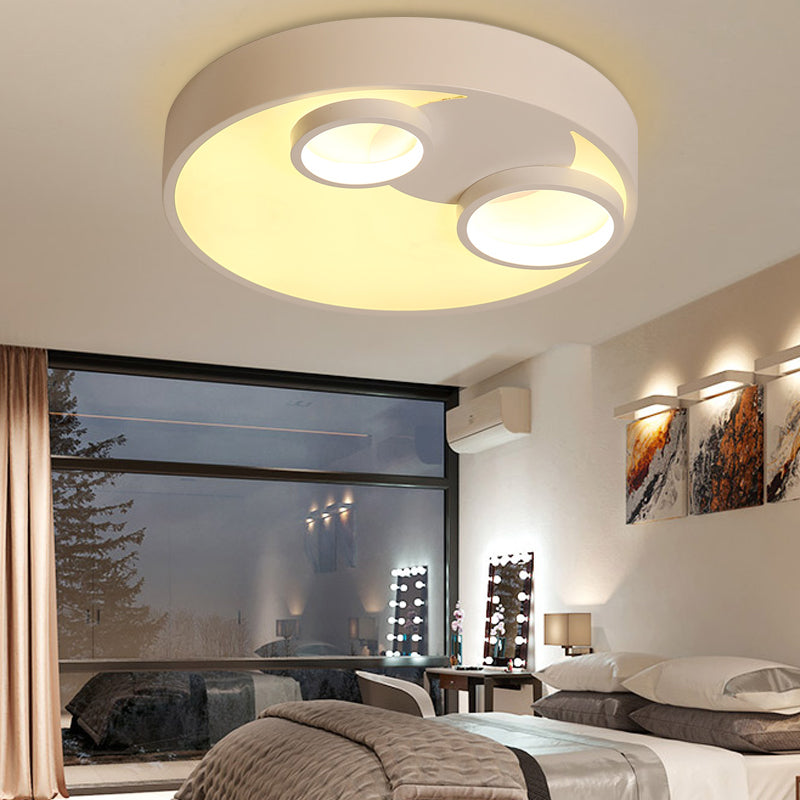 Metal Round Flush Light with Acrylic Diffuser Nordic Led Flush Mount Light for Kids Clearhalo 'Ceiling Lights' 'Close To Ceiling Lights' 'Close to ceiling' 'Flush mount' Lighting' 191929