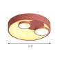 Metal Round Flush Light with Acrylic Diffuser Nordic Led Flush Mount Light for Kids Clearhalo 'Ceiling Lights' 'Close To Ceiling Lights' 'Close to ceiling' 'Flush mount' Lighting' 191935