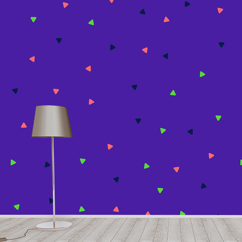 Bright Color Geometric Shapes Mural Stain-Proof Modern Living Room Wall Art, Made to Measure Clearhalo 'Wall Decor' 'Wall Mural' 1920349