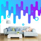 Large Modern Mural Wallpaper Dark Color Geometry Wall Decor, Custom Size Available Blue Clearhalo 'Wall Decor' 'Wall Mural' 1920367