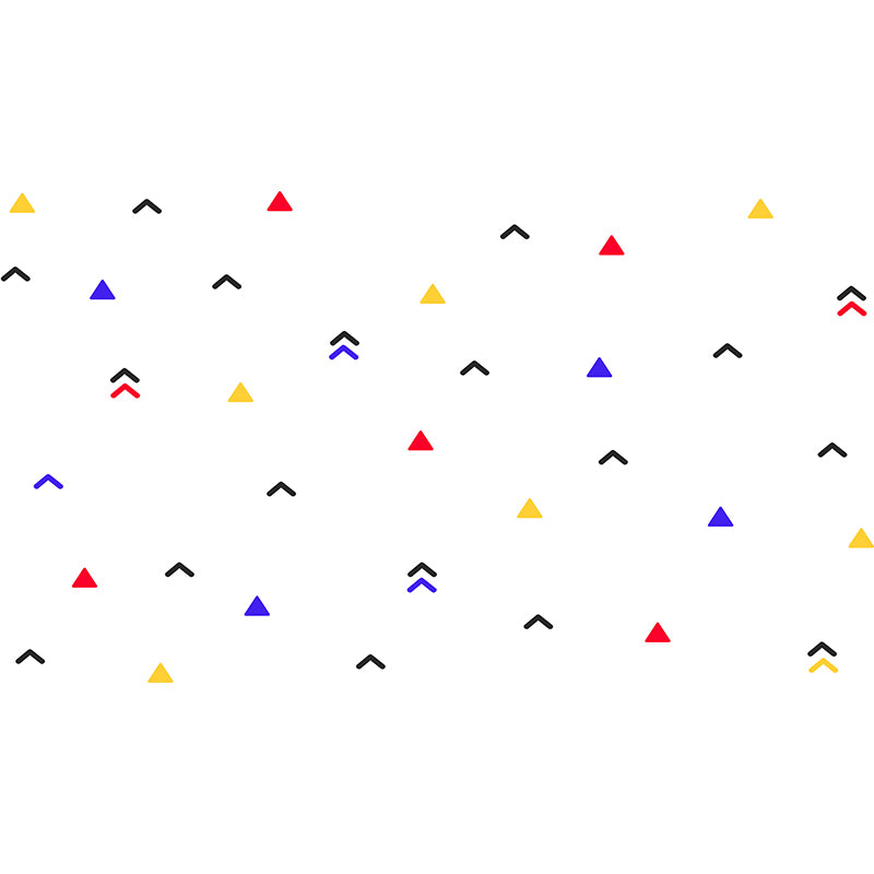 Illustration Geometrical Mural Decal Whole Wall Covering for Bedroom, Custom Print Clearhalo 'Wall Decor' 'Wall Mural' 1920385