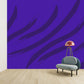 Illustration Geometrical Mural Decal Whole Wall Covering for Bedroom, Custom Print Dark Purple Clearhalo 'Wall Decor' 'Wall Mural' 1920402