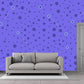 Contemporary Geometric Patterned Mural Non-Woven Waterproof Pastel Wall Art for Bedroom Purple Clearhalo 'Wall Decor' 'Wall Mural' 1920427