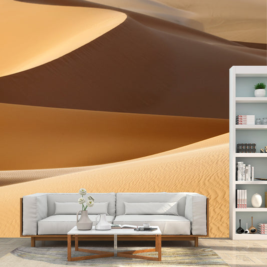 Sand Dunes Scenery Mural Wallpaper Contemporary Waterproof Living Room Wall Covering, Custom Made Clearhalo 'Wall Decor' 'Wall Mural' 1920652