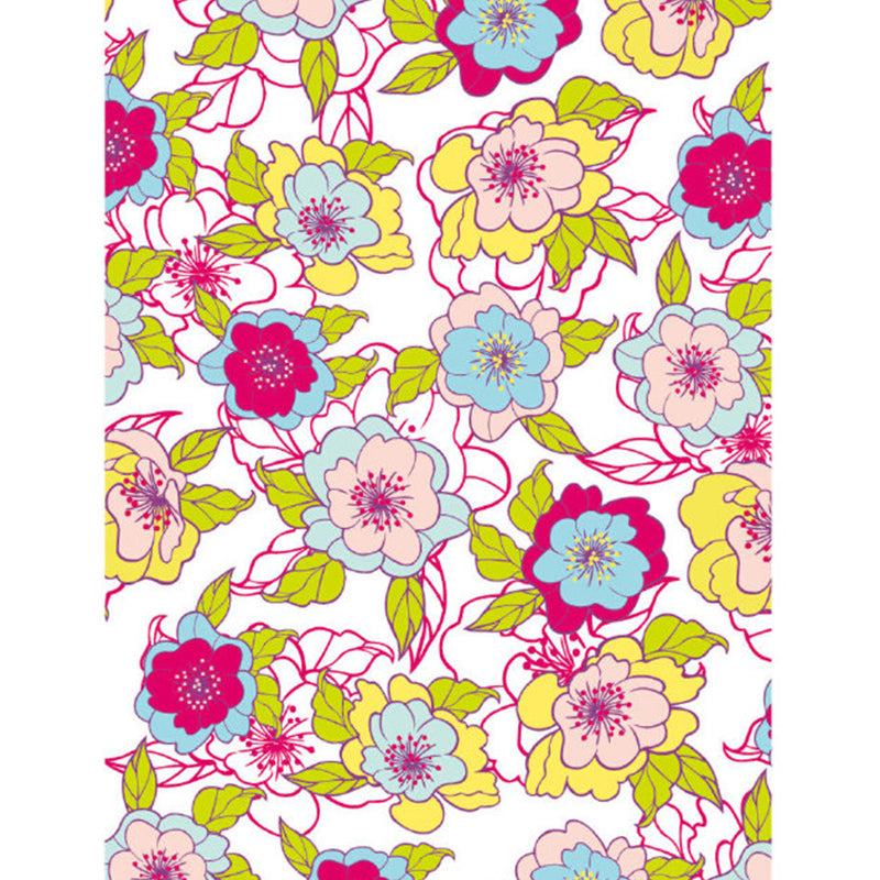 Diverse Flowers Print Wall Mural for Dining Room Florentine Wall Decor, Customised Clearhalo 'Wall Decor' 'Wall Mural' 1920954