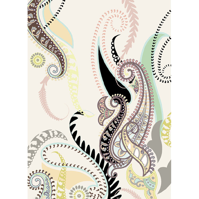 Various Floral Printed Mural Wallpaper Contemporary Non-Woven Fabric Wall Covering Clearhalo 'Wall Decor' 'Wall Mural' 1920979