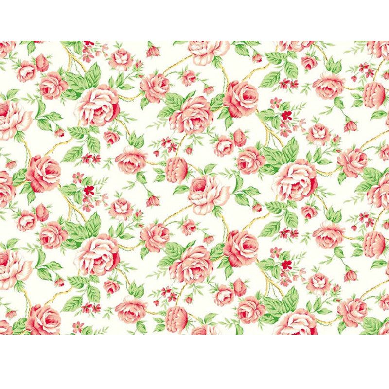 Vivid Floral Design Mural Decal Modern No-Woven Material Wall Decor in Light Color Clearhalo 'Wall Decor' 'Wall Mural' 1920984