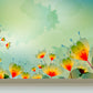 Flower Pattern Wall Mural Modern Decorative Dining Room Wall Covering, Custom Printed Green Clearhalo 'Wall Decor' 'Wall Mural' 1921021