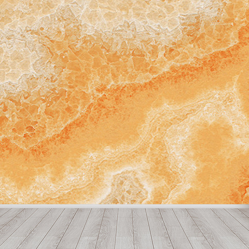 Stain Resistant Abstract Pattern Mural Non-Woven Modern Wall Decor for Girls Room Orange Clearhalo 'Wall Decor' 'Wall Mural' 1921131