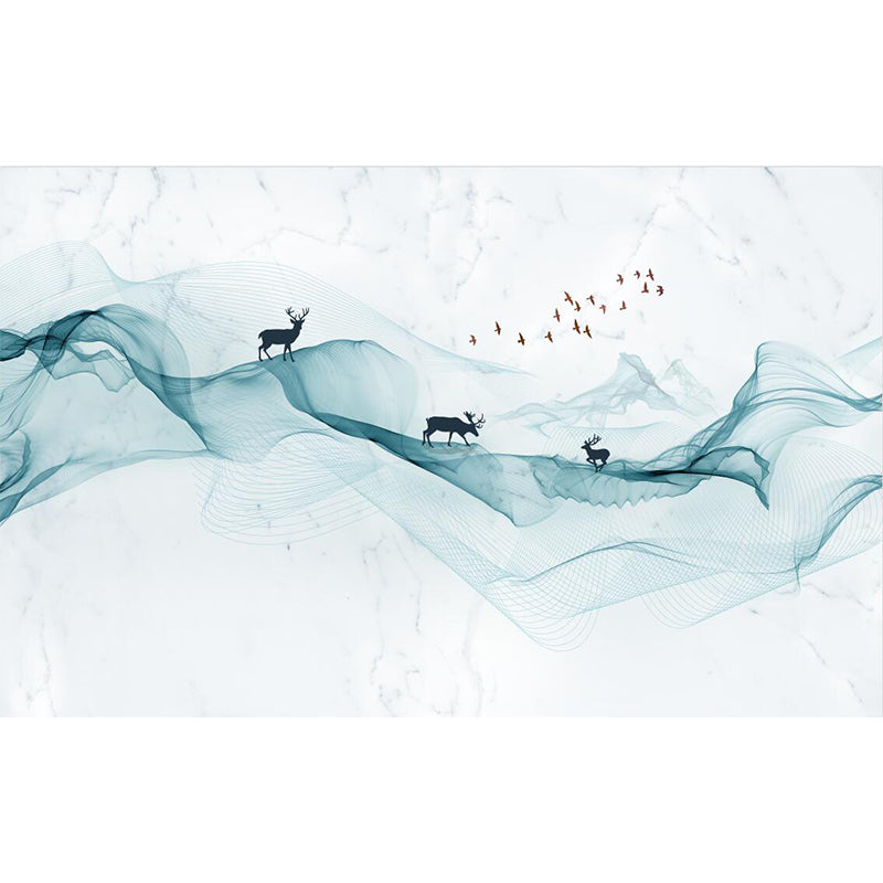 Stain Resistant Abstract Pattern Mural Non-Woven Modern Wall Decor for Girls Room Clearhalo 'Wall Decor' 'Wall Mural' 1921139