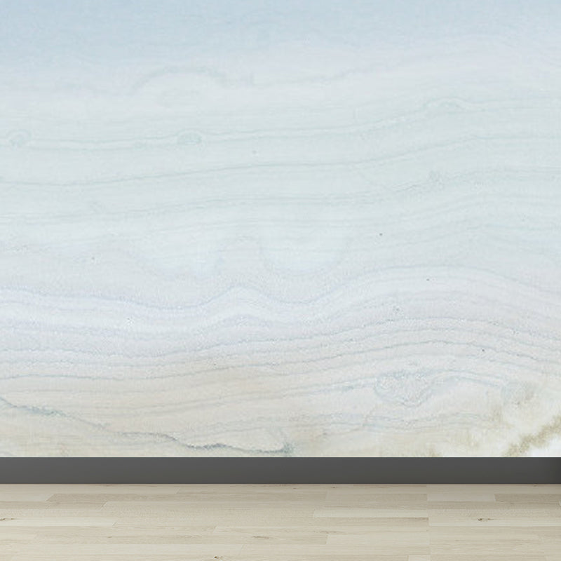 Home Decor Abstract Pattern Mural Decal Customized Contemporary Wall Art for Kitchen Light Blue Clearhalo 'Wall Decor' 'Wall Mural' 1921166