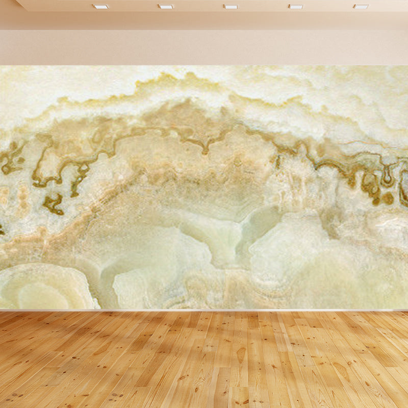 Home Decor Abstract Pattern Mural Decal Customized Contemporary Wall Art for Kitchen Light Green Clearhalo 'Wall Decor' 'Wall Mural' 1921171