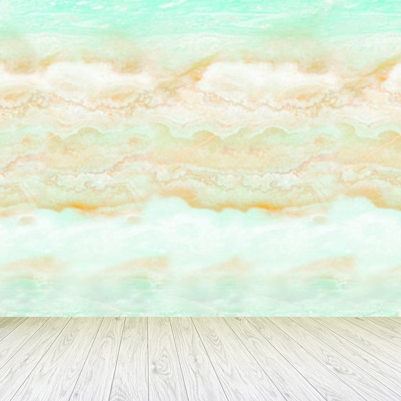 Pastel Color Granite Effect Mural Wallpaper for Decoration Modern Living Room Wall Art Green Clearhalo 'Wall Decor' 'Wall Mural' 1921191