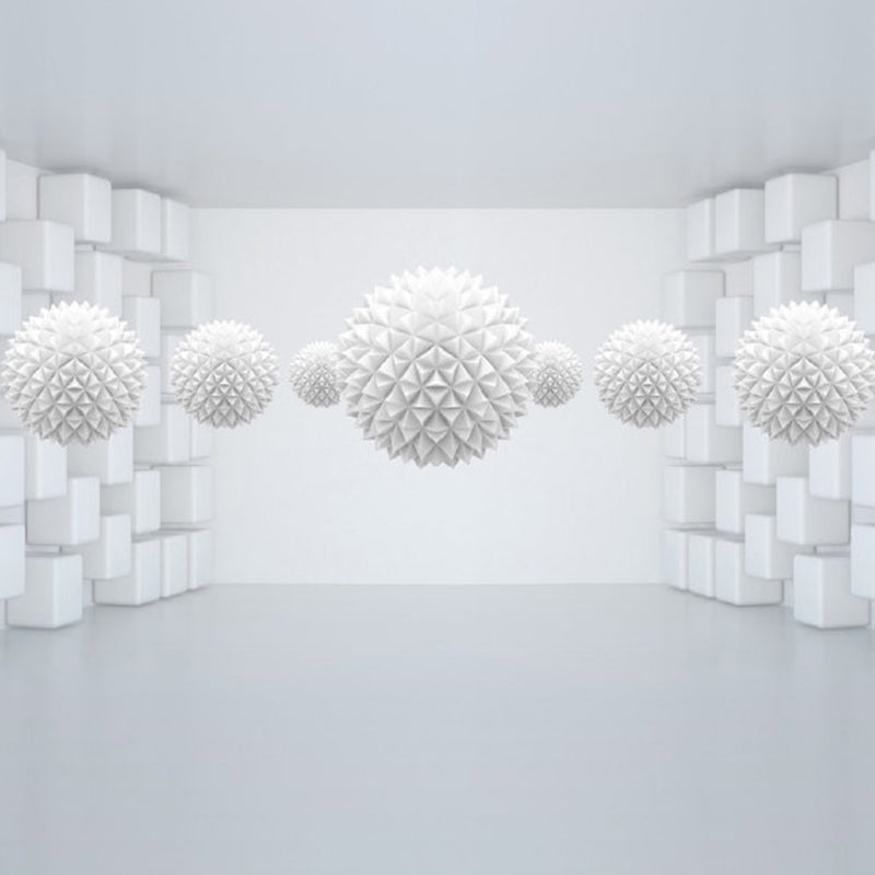 3D Computer Graphics Mural Decal Novelty Non-Woven Textured Wall Covering in Soft Color Clearhalo 'Wall Decor' 'Wall Mural' 1921214