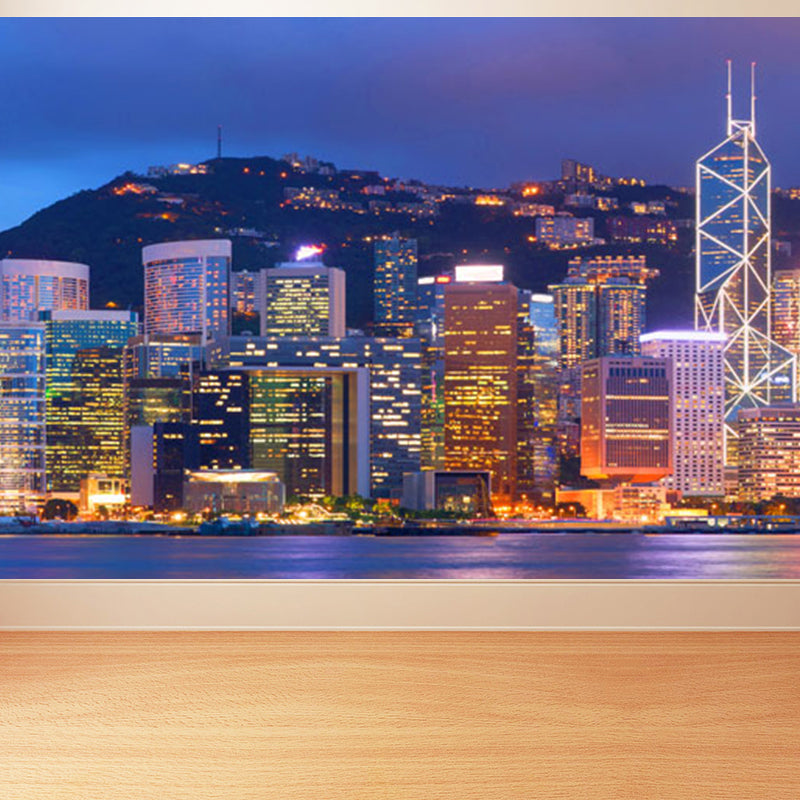 Extensive Space Pattern Mural Wallpaper Creative Non-Woven Material Wall Covering Clearhalo 'Wall Decor' 'Wall Mural' 1921237