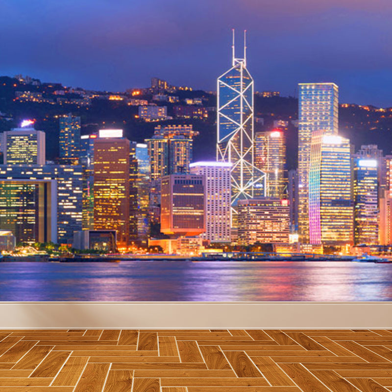 Extensive Space Pattern Mural Wallpaper Creative Non-Woven Material Wall Covering Clearhalo 'Wall Decor' 'Wall Mural' 1921238