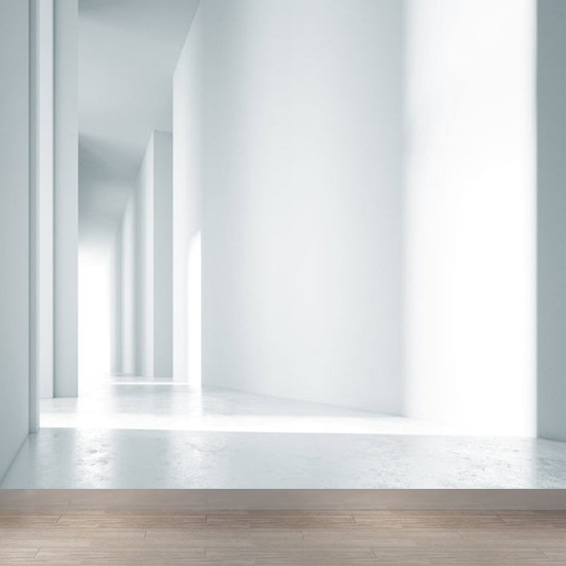 Novelty Girls Mural Wallpaper Corridor Construction Pattern Pastel Color Wall Decor Clearhalo 'Wall Decor' 'Wall Mural' 1921362