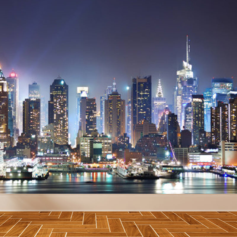 Creative 3D Effect Mural Non-Woven Stain Resistant Soft Color Wall Art for Living Room Clearhalo 'Wall Decor' 'Wall Mural' 1921397