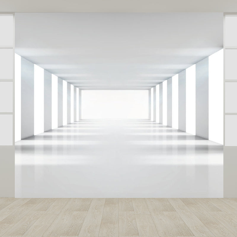 Pastel Color 3D View Mural Wallpaper for Decoration Creative Living Room Wall Art Clearhalo 'Wall Decor' 'Wall Mural' 1921412