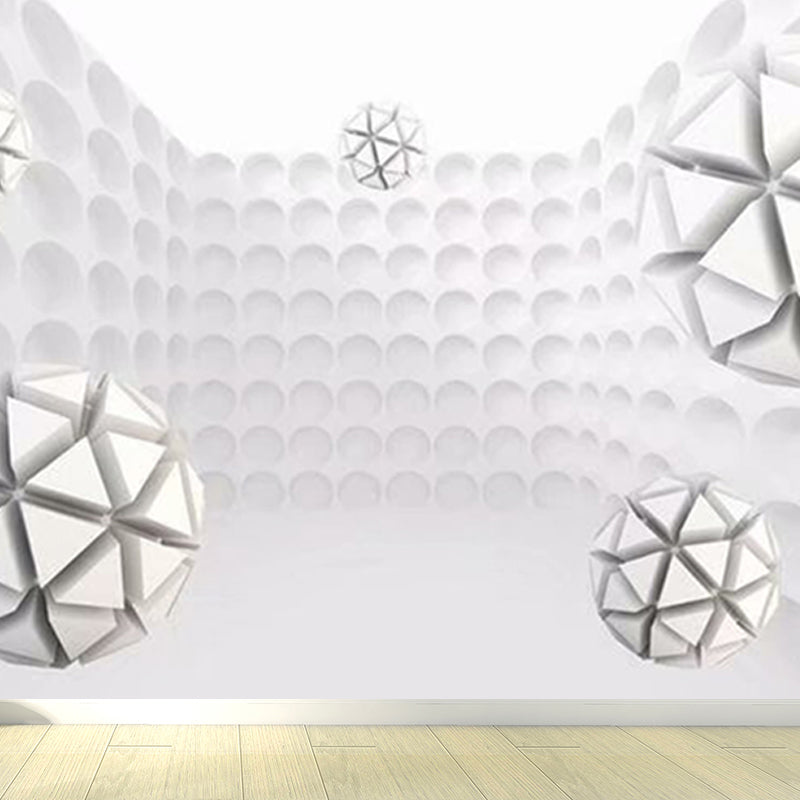 Pastel Color 3D View Mural Wallpaper for Decoration Creative Living Room Wall Art Clearhalo 'Wall Decor' 'Wall Mural' 1921427