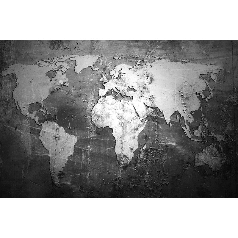 Full Size Illustration Modern Mural Wallpaper with Various World Map in Light Color Clearhalo 'Wall Decor' 'Wall Mural' 1921479