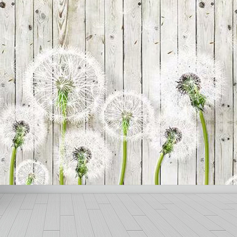 Soft Color Blossom Mural Wallpaper Flower Modern Washable Wall Covering for Kitchen Clearhalo 'Wall Decor' 'Wall Mural' 1921543