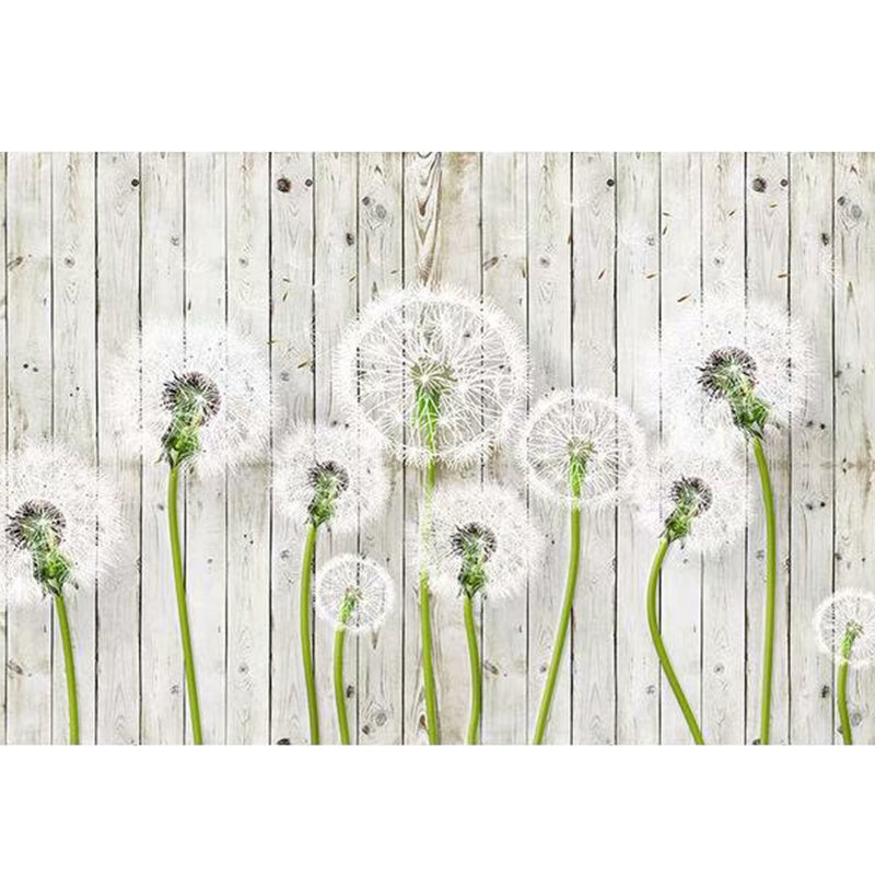 Soft Color Blossom Mural Wallpaper Flower Modern Washable Wall Covering for Kitchen Clearhalo 'Wall Decor' 'Wall Mural' 1921544