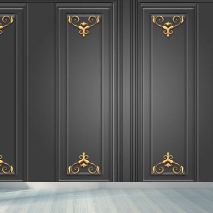 Soft Color Contemporary Mural Wallpaper Huge Geometric Wall Decor for Living Room Black Clearhalo 'Wall Decor' 'Wall Mural' 1921626