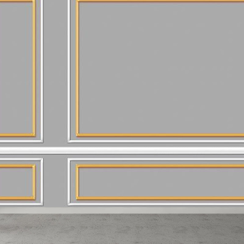 Soft Color Contemporary Mural Wallpaper Huge Geometric Wall Decor for Living Room Grey Clearhalo 'Wall Decor' 'Wall Mural' 1921636