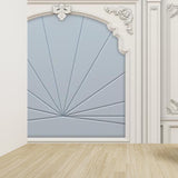 Relaxing Fanshaped Wall Mural for Dining Room Illustration Wall Decor, Customised